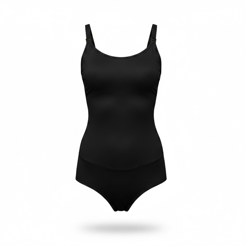 ISAYELA Seamless Tummy Control Body Shaper Bodysuit with Adjustable Straps